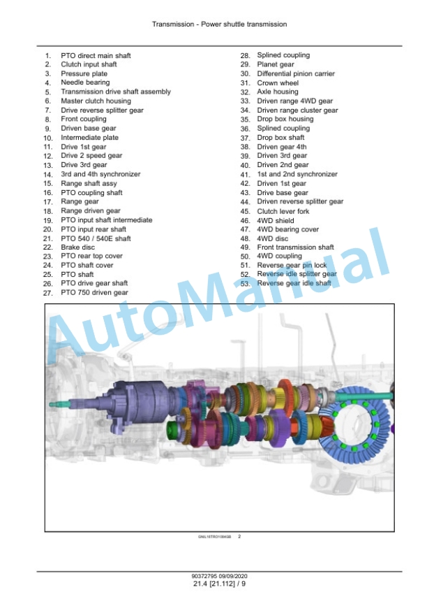 Alternative view of New Holland 5510 Excel Tractor Service Manual 90372795