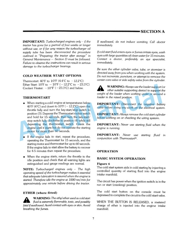 Alternative view of New Holland 555D, 575D, 655D, 675D Backhoe Laoder Operation and Maintenance Manual 42055526