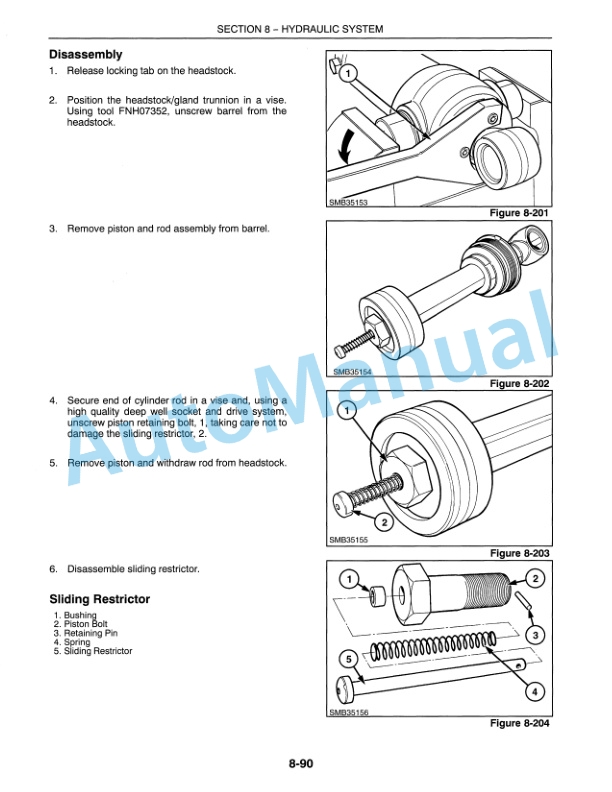 New Holland 555E, 575E, 655E, 675E Hydraulic System Repair Manual 40057508-4