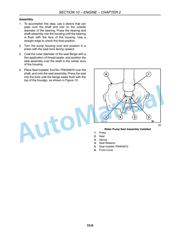 Alternative view of New Holland 5610S, 6610S, 7610S, 7010, 8010 Tractor Repair Manual 87032904