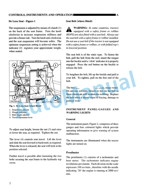New Holland 5610S, 6610S, 7610S, 7810S Feature Operation and Maintenance Manual 86579555-2