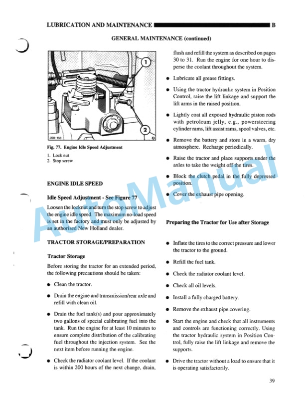 New Holland 5610S, 6610S, 7610S Feature Operation and Maintenance Manual 86579556-5