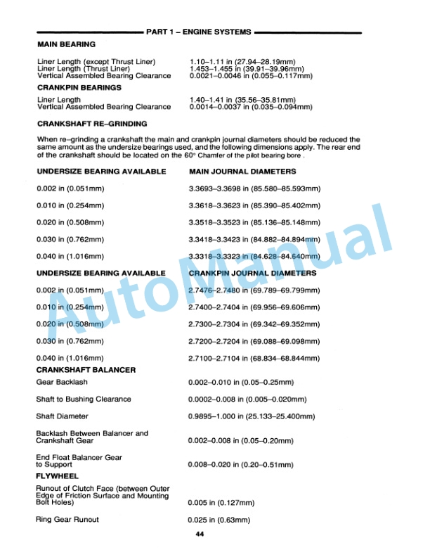 New Holland 5640, 6640, 7740, 7840, 8240, 8340 Engine System Repair Manual 40564001-5