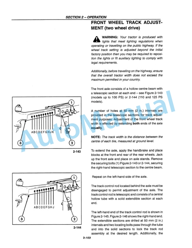 New Holland 5640, 6640, 7740, 7840, 8240, 8340 SL and SLE Range Tractor Operation and Maintenance Manual 42564061-4