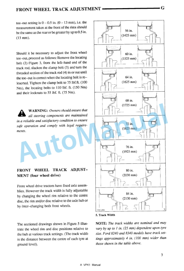 New Holland 5640, 6640, 7740, 7840, 8240, 8340 SL Range - SLE Range Tractor Operation and Maintenance Manual SE-4832-5