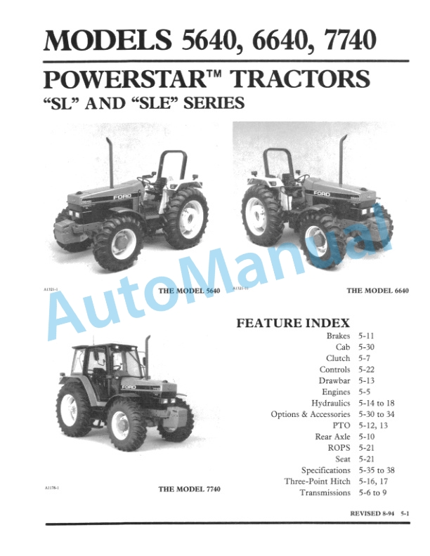 Alternative view of New Holland 5640, 6640, 7740, 7840 Feature Product Manual 86560396
