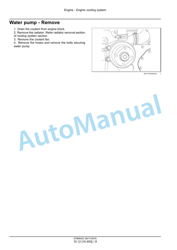 Alternative view of New Holland 6010, 6510, 7510 Tractor Service Manual 47969433