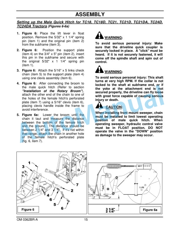New Holland 60CO 60in Rotary Broom Operation and Maintenance Manual 87580886-3