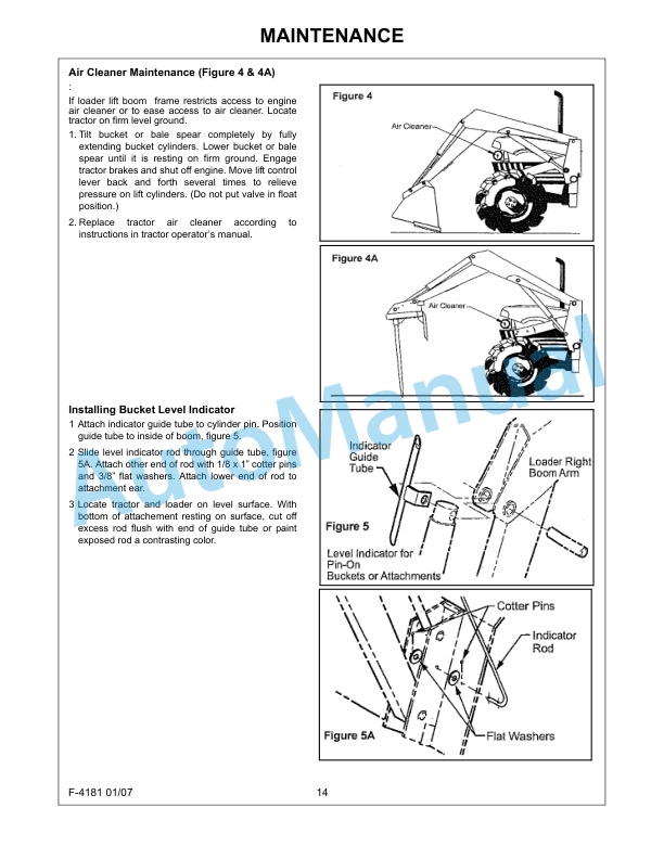 New Holland 610TL Series Farm Loader Operation and Maintenance Manual 87621692-4