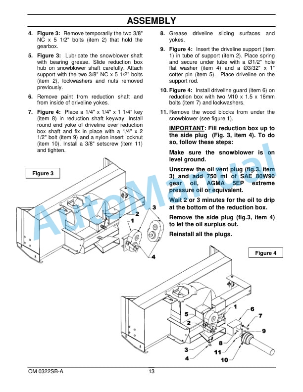 New Holland 62CSH 62in, 72CSH 72in Two Stage Snowblower Operation and Maintenance Manual 87300098-3