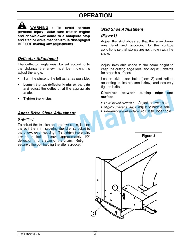 New Holland 62CSH 62in, 72CSH 72in Two Stage Snowblower Operation and Maintenance Manual 87300098-4