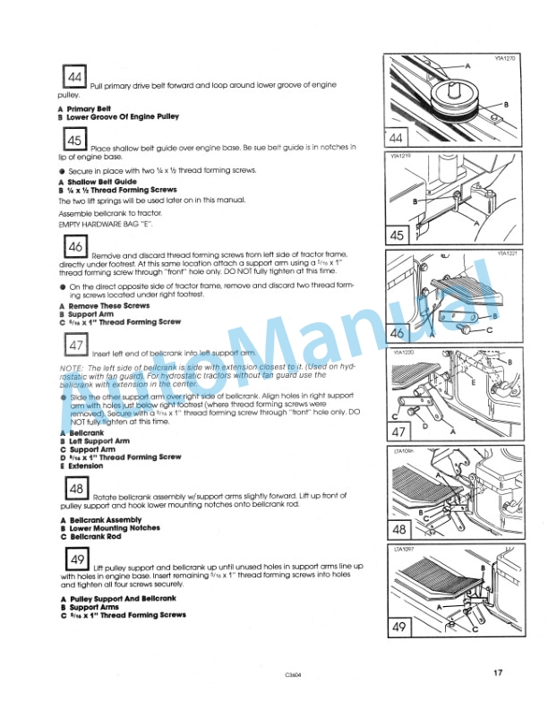 New Holland 63711, 9607449 36in Snowthrower Attachment Operation and Maintenance Manual 42643612-3