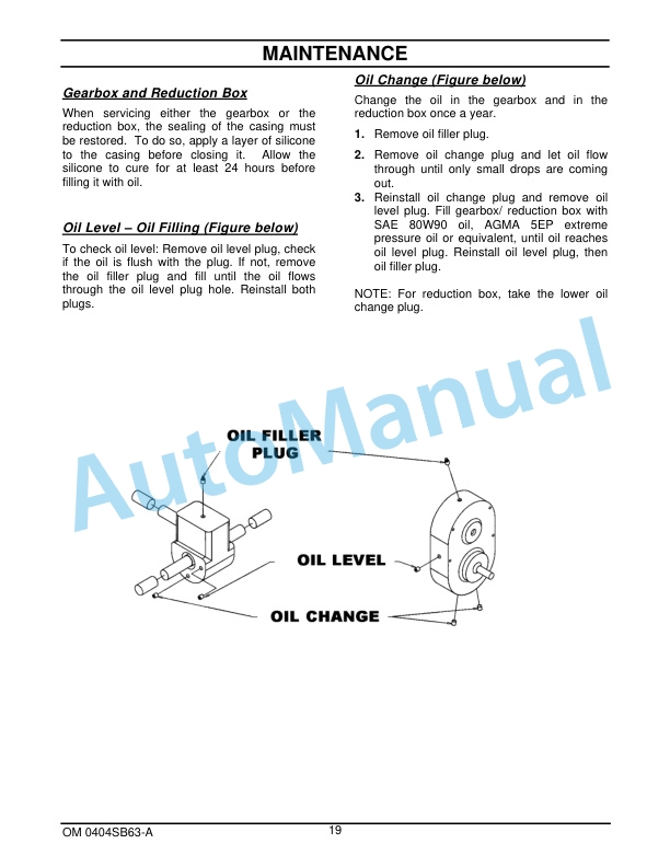 New Holland 63CSH 63in Two Stage Snowblower Operation and Maintenance Manual 47598025-4