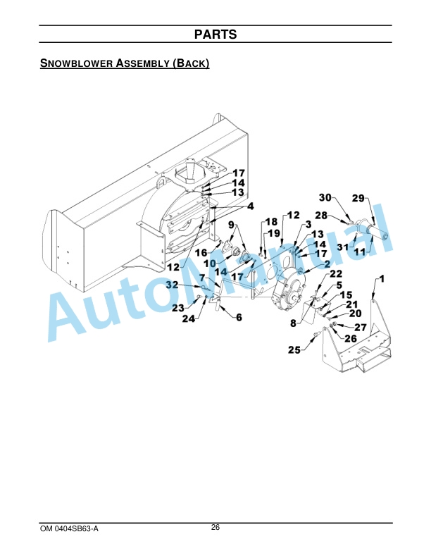 New Holland 63CSH 63in Two Stage Snowblower Operation and Maintenance Manual 47598025-5