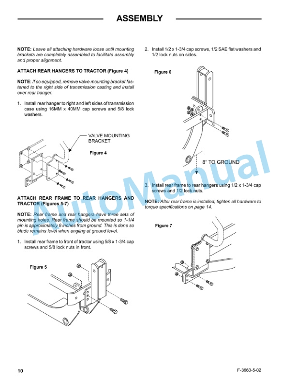 New Holland 702C Series Front Blade Operation and Maintenance Manual 87012637-4