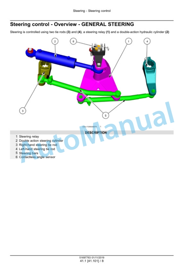 Alternative view of New Holland 7030M, 8030L Grape Harvester Service Manual 51697763