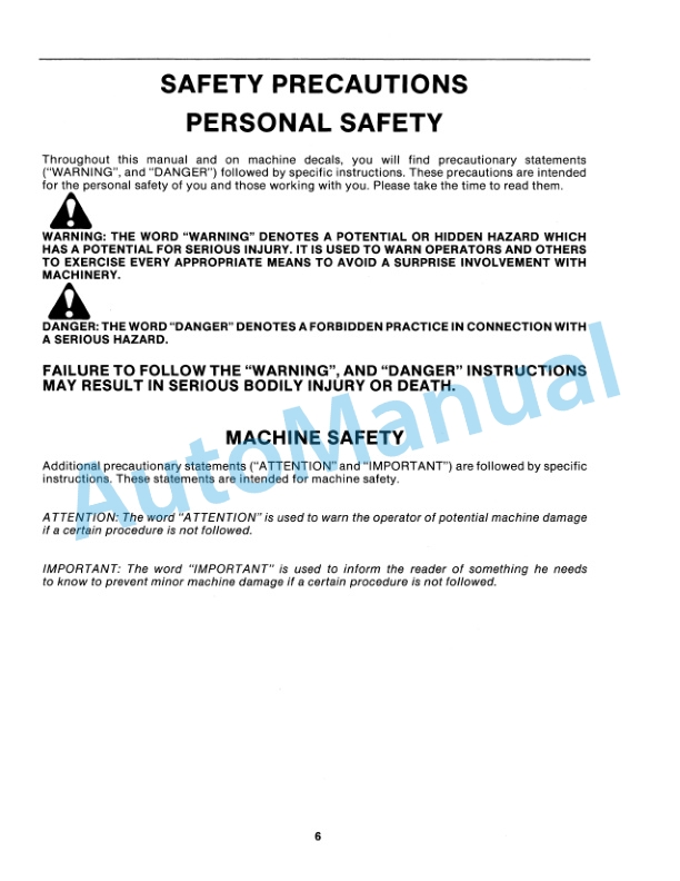 New Holland 7106Q, 7108Q Quick Attach Loader Operation and Maintenance Manual 43591002-2