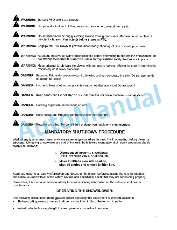 Alternative view of New Holland 716B Series Operation and Maintenance Manual 86608542