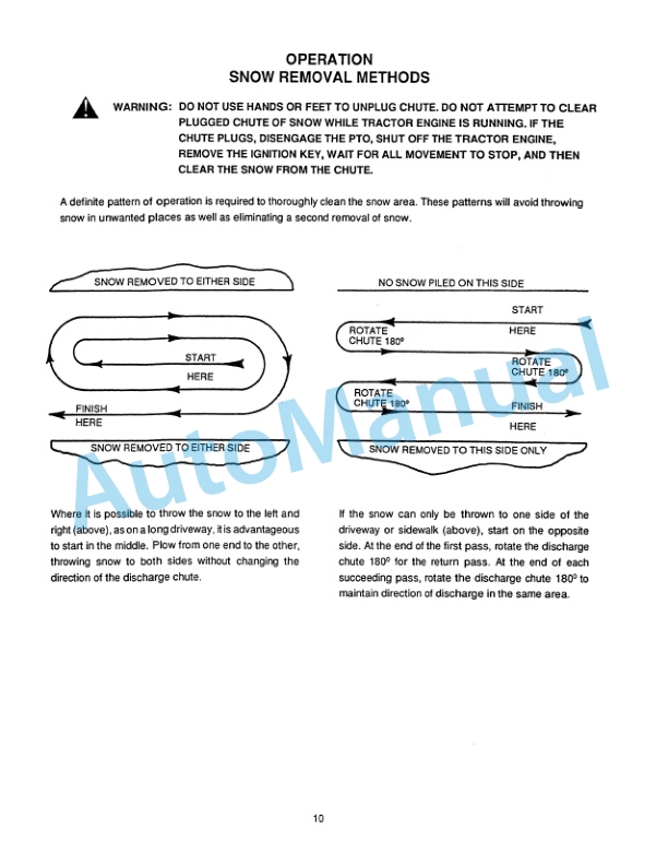 New Holland 716C Series 96in, 108in Snowblower Attachment Operation and Maintenance Manual 42871760-4