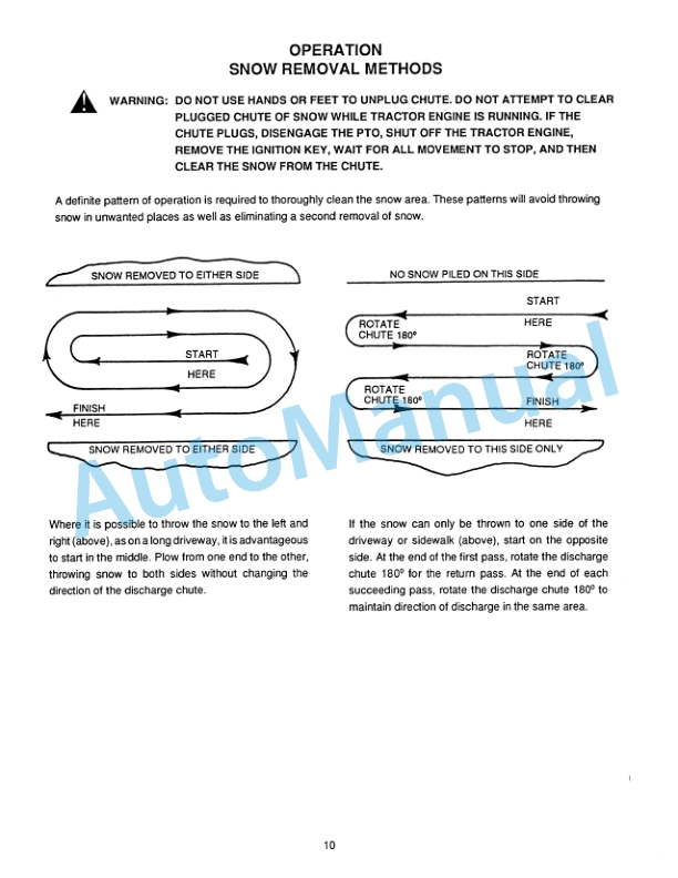 New Holland 716C Series 96in Snowblower Attachment Operation and Maintenance Manual 42871750-4