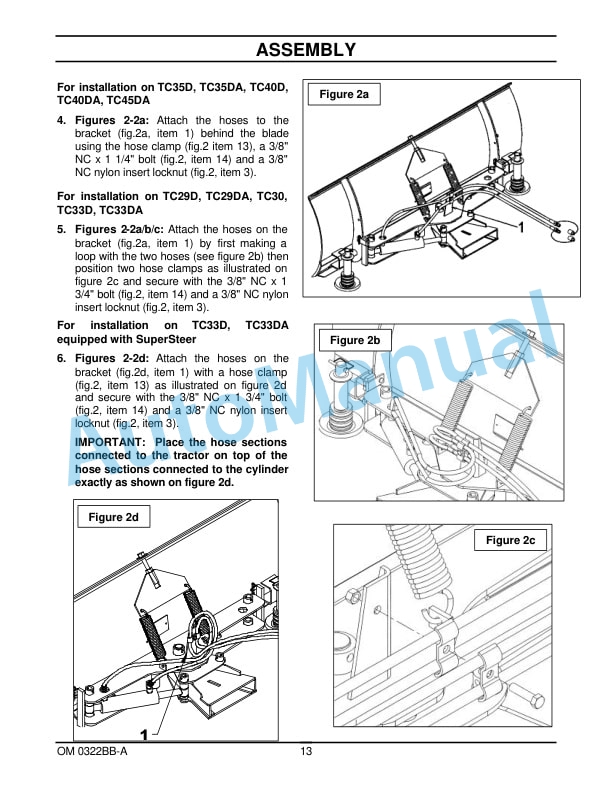 New Holland 72CB 72in Front Dozer Blade Operation and Maintenance Manual 87300415-4