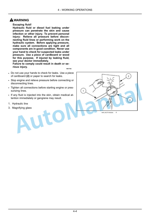 New Holland 72CBH, 84CBH Attachment Operation and Maintenance Manual 48082148-4