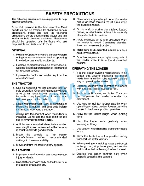 New Holland 7308 Tractor Operation and Maintenance Manual 42730810-2