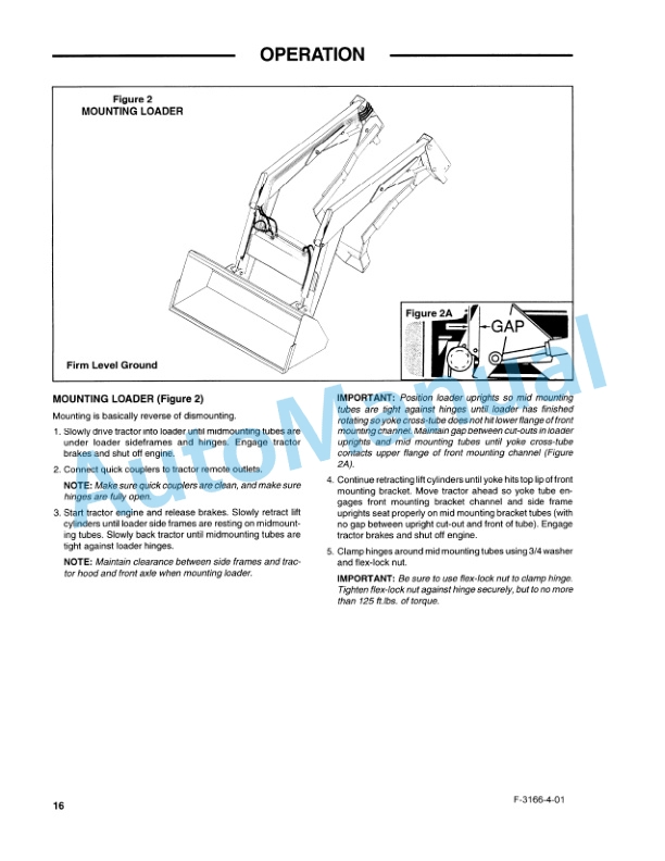 New Holland 7312 Series Quick Attach Farm Loader Operation and Maintenance Manual 86632636-4