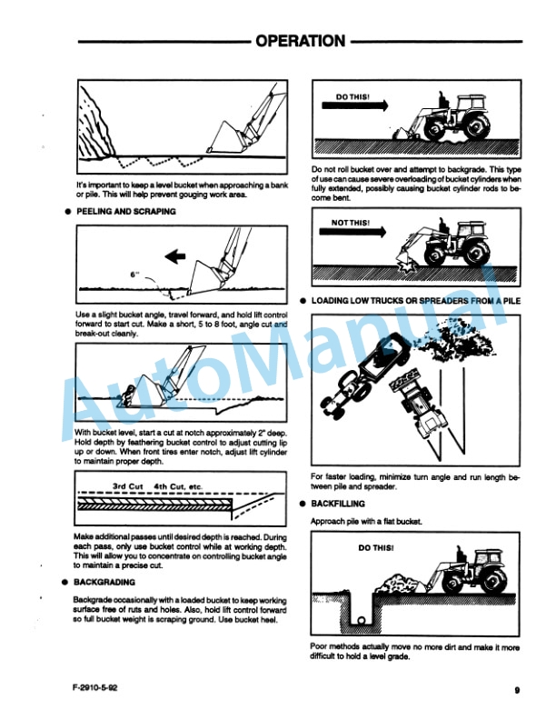 New Holland 7411 Series Quick Attach Farm Loader Operation and Maintenance Manual 42741111-2