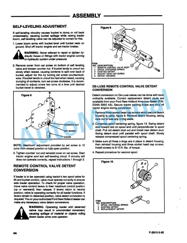 New Holland 7411 Series Quick Attach Farm Loader Operation and Maintenance Manual 42741111-4