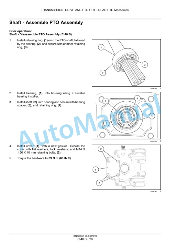 New Holland 75 Workmaster Compact Tractor Service Manual 84269855-4