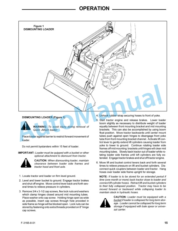 New Holland 7514 Series Quick Attach Farm Loader Operation and Maintenance Manual 86705169-4