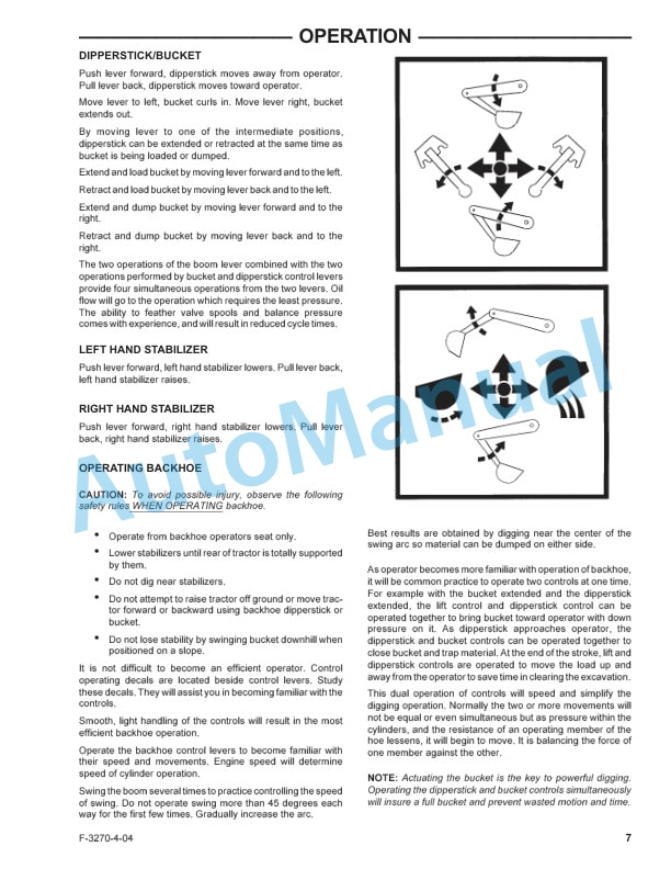New Holland 759C Series Backhoe Operation and Maintenance Manual 87047019-2