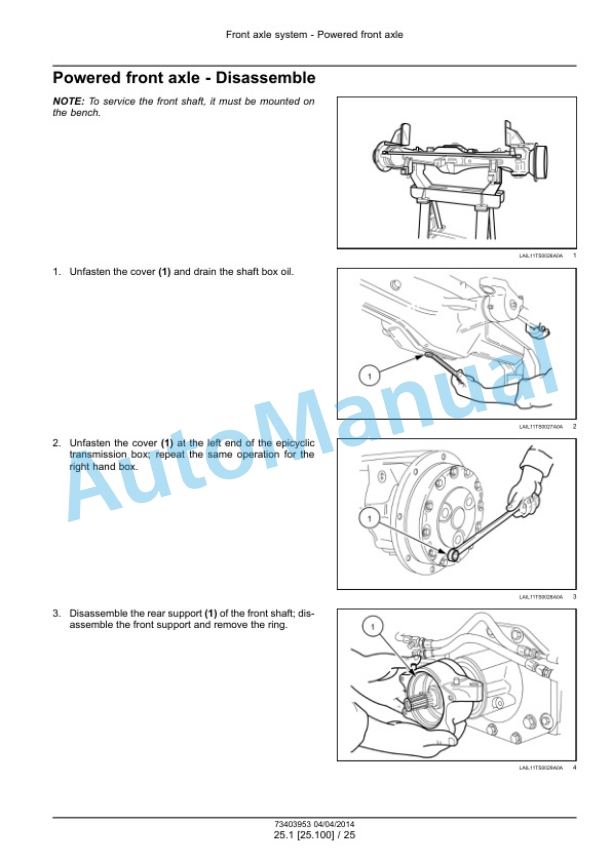 New Holland 7630, 8030 Engine Service Manual 73403953-3