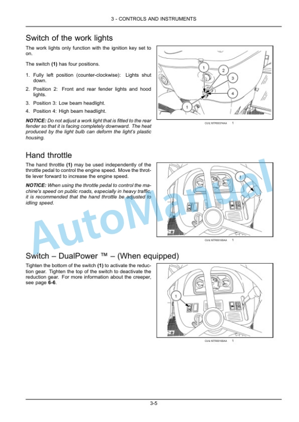 New Holland 7630, 8030 Tractor Operation and Maintenance Manual 47793448-2