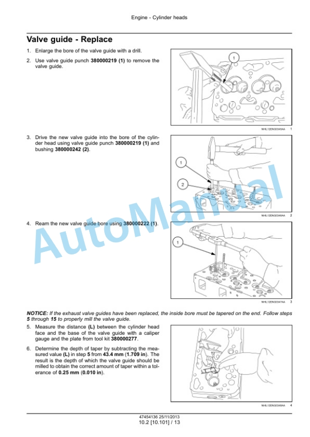 New Holland 8035.50.716 - 8045.25L.939T, S8000 Engine Service Manual 47454136-2
