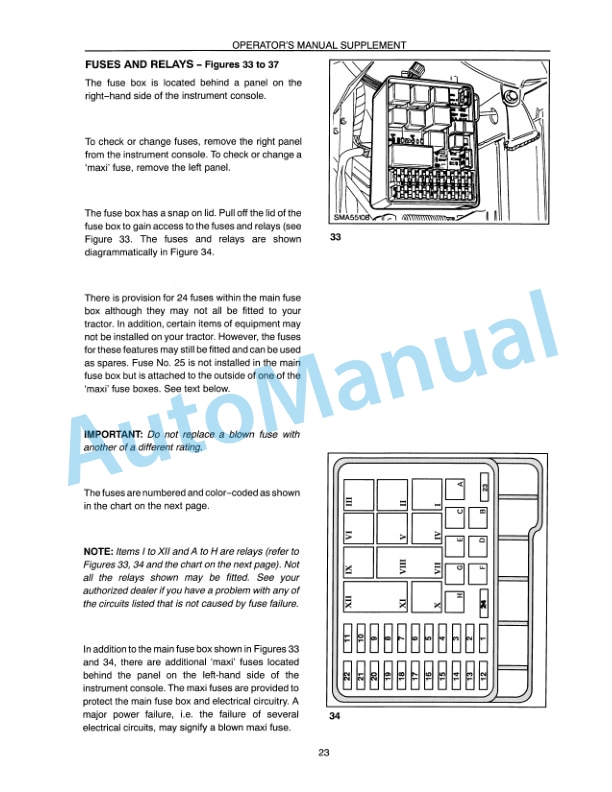 New Holland 8160, 8260, 8360, 8560 Operation and Maintenance Manual 86576994-5