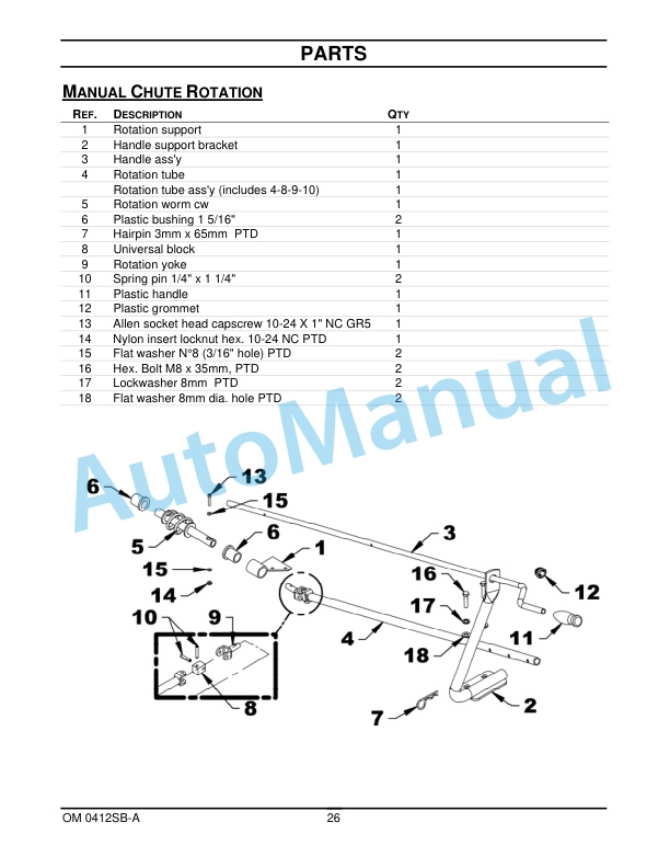 New Holland 836GS 60in Snowblower Operation and Maintenance Manual 47391778-5