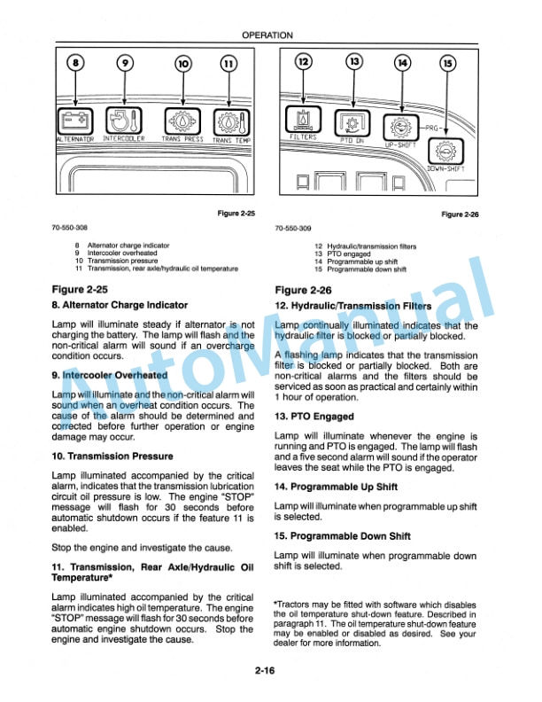 New Holland 8670, 8770, 8870, 8970 Operation and Maintenance Manual 86588682-2