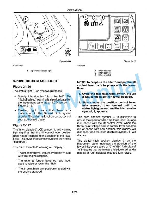 New Holland 8670, 8770, 8870, 8970 Operation and Maintenance Manual 86588682-3