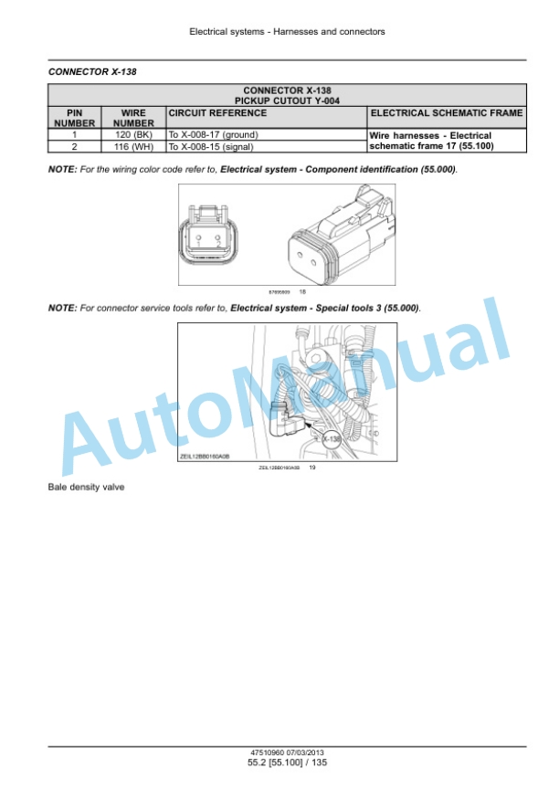 New Holland 870, 890, 1270, 1290, 330, 340 BigBaler Square Baler Service Manual 47510960-3