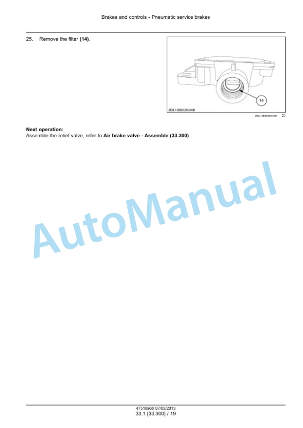 New Holland 870, 890, 1270, 1290, 330, 340 BigBaler Square Baler Service Manual 47534289-5