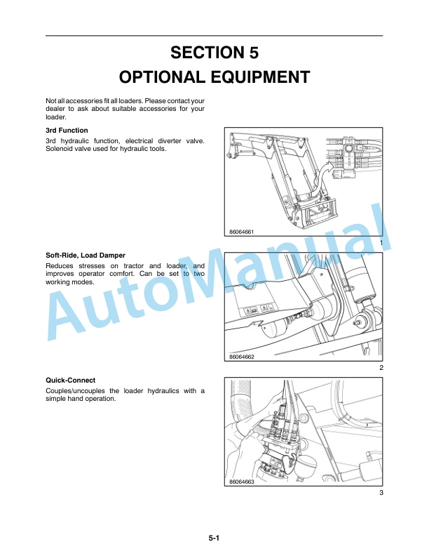 New Holland 870TL For TG Series Tractor Operation and Maintenance Manual 87561525-5
