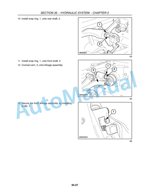 New Holland 8N Boomer Tractor Service Manual 84218899-4