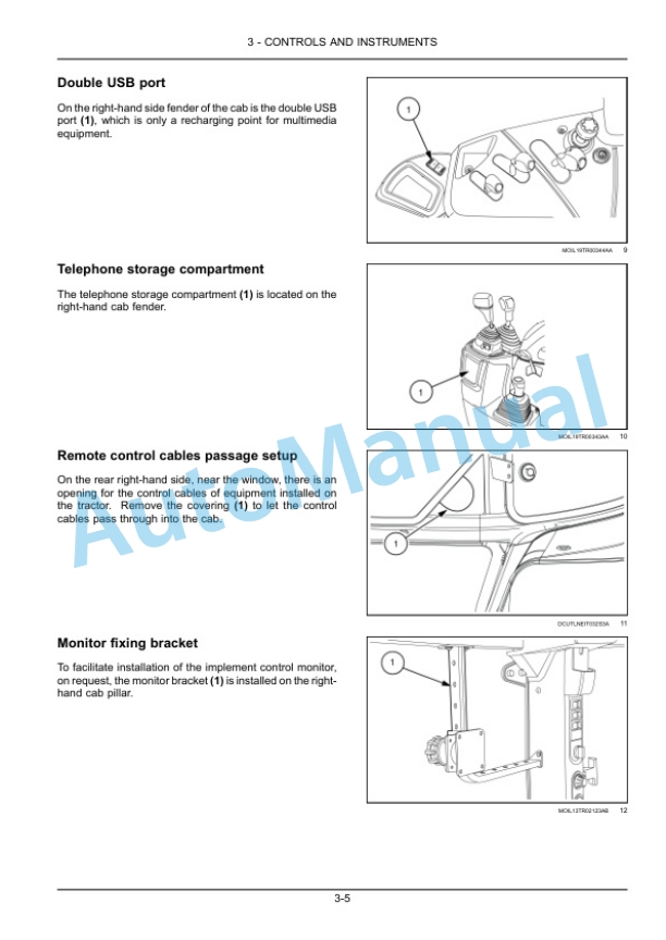 Alternative view of New Holland 90, 100, 110, 120 PowerStar Tractor Operation and Maintenance Manual 51594050