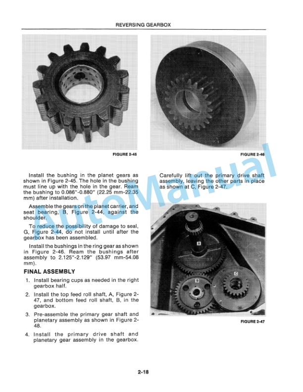 Alternative view of New Holland 900 Harvester Service Manual 40090013