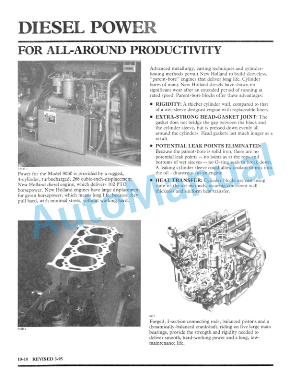 New Holland 9030 Feature Product Manual 86560399-2