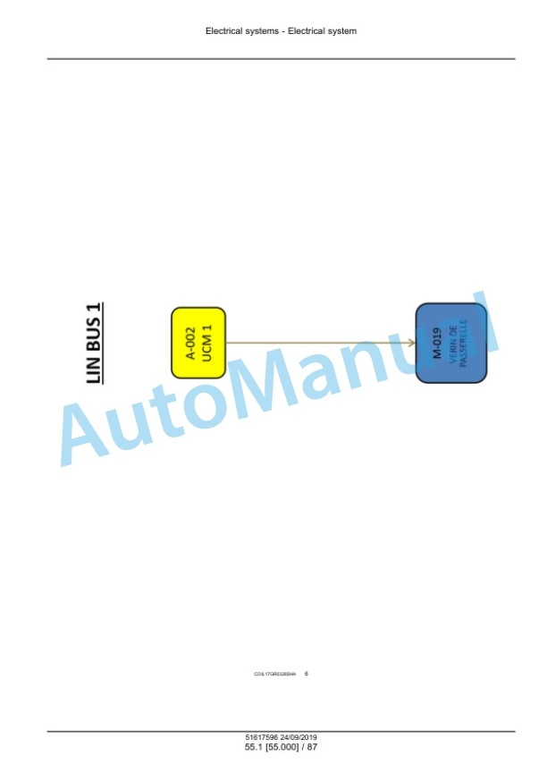 Alternative view of New Holland 9090X Grape Harvester Service Manual 51617596