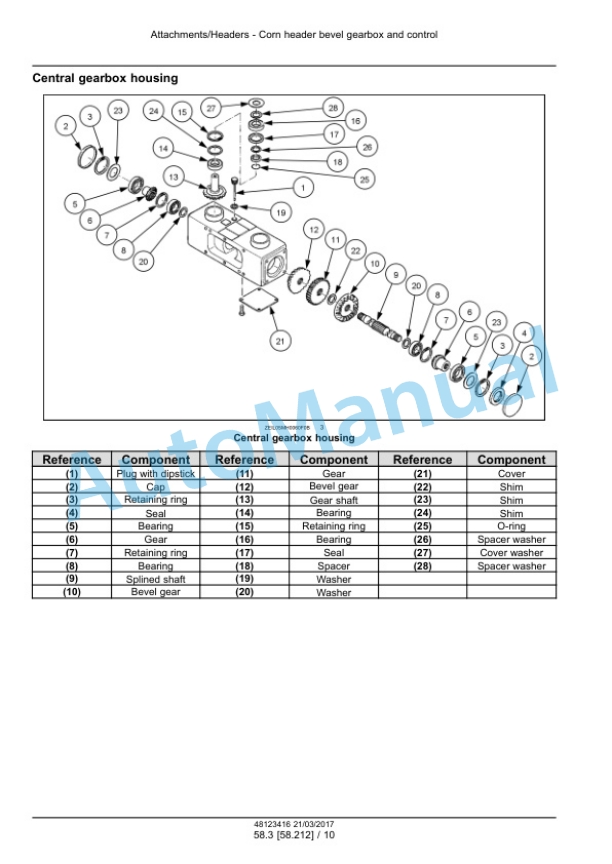 New Holland 9105-24 Maize Master Corn Header Service Manual 48123416-3