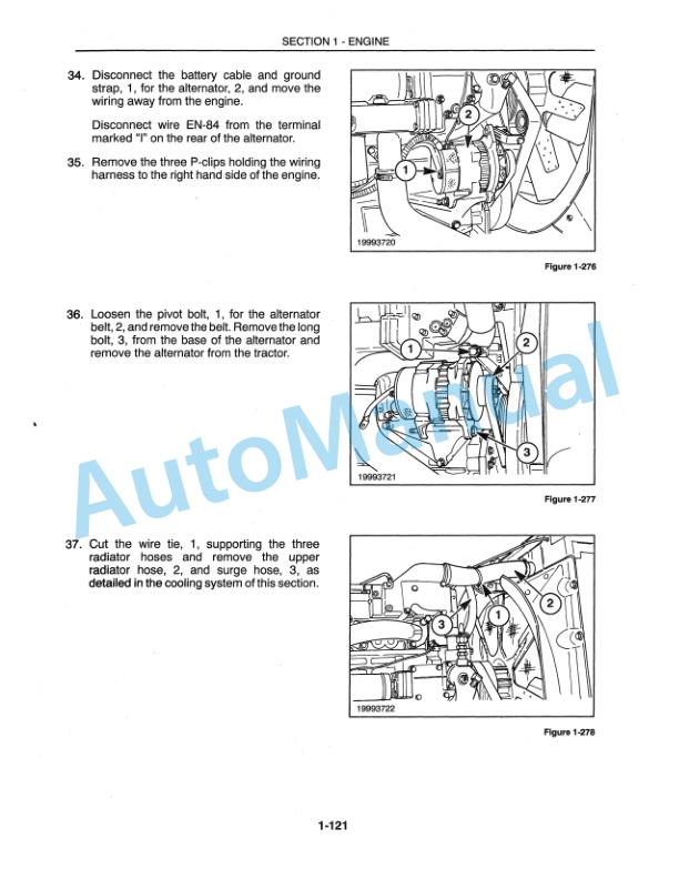 New Holland 9184, 9384, 9484, 9684, 9884 Repair Manual 86608043-4